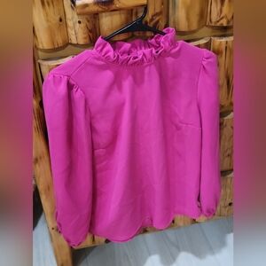 J. Crew Pink Dressy Blouse Size Small